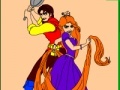 Játék Coloring: Flynn and Rapunzel