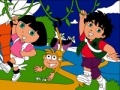 Játék Dora & Diego. Online coloring page
