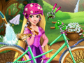 Játék Girls fix it Rapunzel's bicycle