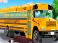 Játék School Bus Car Wash