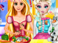 Játék Elsa & Rapunzel Cooking Disaster