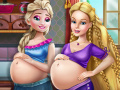 Játék Elsa and Barbie Pregnant BFFS