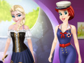 Játék Ariel And Elsa Career Dress Up