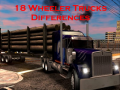 Játék 18 Wheeler Trucks Differences