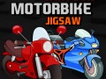Játék Cartoon Motorbike Jigsaw
