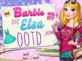 Játék Barbie and Elsa OOTD