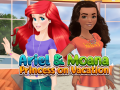Játék Ariel and Moana Princess on Vacation