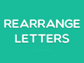 Játék Rearrange Letters