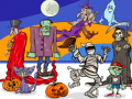 Játék Find 5 Differences Halloween