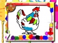 Játék Chicken Coloring Book