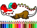 Játék Back To School: Aligator Coloring