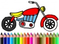 Játék Back To School: Motorbike Coloring