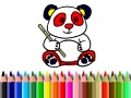 Játék Back To School: Panda Coloring