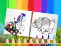 Játék Funny Animals Coloring Book