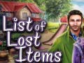 Játék List of Lost Items