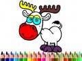 Játék Back to School: Deer Coloring Book