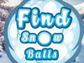 Játék Find Snow Balls