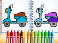 Játék Cute Bike Coloring Book