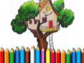Játék Tree House Coloring Book