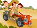Játék Cartoon Tractor Puzzle