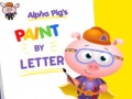 Játék Alpha Pig's Paint By Letter