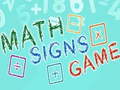 Játék Math Signs Game
