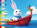 Játék Coloring Book: Sailing Rabbit