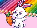 Játék Coloring Book: Rabbit Pull Up Carrot