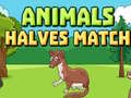 Játék Animals Halves Match