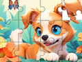 Játék Jigsaw Puzzle: Dog And Garden