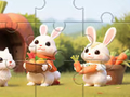 Játék Jigsaw Puzzle: Rabbits With Carrots