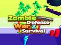 Játék Zombie defense: War Z Survival