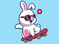 Játék Coloring Book: Rabbit Skateboard