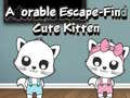 Játék Adorable Escape Find Cute Kitten
