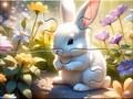 Játék Jigsaw Puzzle: Sunny Forest Rabbit
