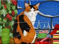 Játék Jigsaw Puzzle: Christmas Cat