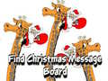 Játék Find Christmas Message Board