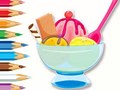 Játék Coloring Book: Ice Cream Sundae