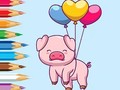Játék Coloring Book: Balloon Pig