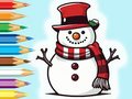 Játék Coloring Book: Snowman Family