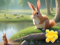 Játék Jigsaw Puzzle: Rabbit And Squirrels