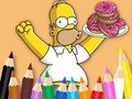 Játék Coloring Book: Simpson Doughnut