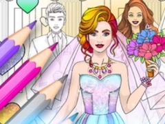 Játék Wedding Coloring Dress Up Game