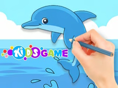 Játék Coloring Book: Cute Dolphin