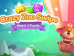 Játék Crazy Zoo Swipe Match 3 Puzzle