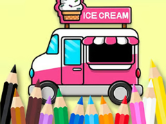 Játék Coloring Book: Ice Cream Car