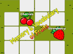 Játék Memory & Vocabulary of Fruits
