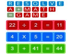 Játék RE5OLVE a+math=game