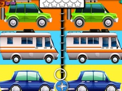 Játék Cartoon Cars Spot The Difference