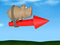 Játék Pig on the Rocket